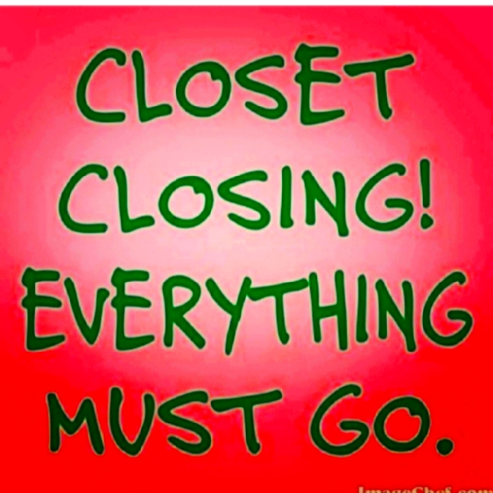 This closet is closing soon.